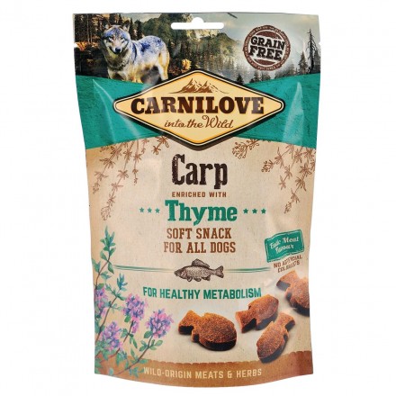 Ласощі Carnilove Dog Semi Moist з коропом і чебрецем для дорослих собак 200g