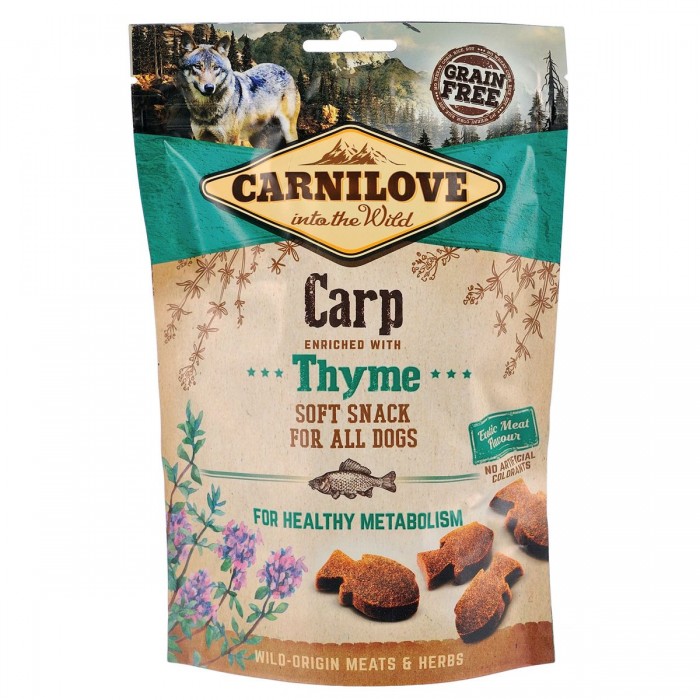 Ласощі Carnilove Dog Semi Moist з коропом і чебрецем для дорослих собак 200g