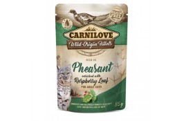 Carnilove Cat Pouch влажный корм для кошек с фазаном и листьями малины 85 г
