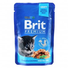 Brit Premium Cat pouch курка для кошенят 100г*24шт