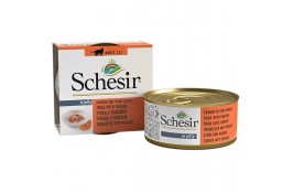 Schesir Tuna with Papaya влажный корм для взрослых котов с тунцом и папайей в желе 75 г