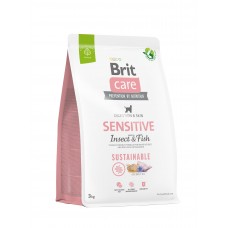Brit Care Dog Sustainable Sensitive корм для собак з чутливим травленням з рибою та комахами 3 кг