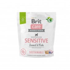 Brit Care Dog Sustainable Sensitive корм для собак з чутливим травленням з рибою та комахами 1 кг