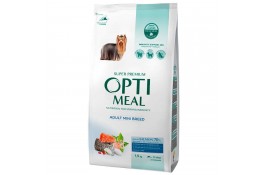 Optimeal Dog Adult Mini сухой корм для собак мини пород с высоким содержанием лосося 1,5 кг