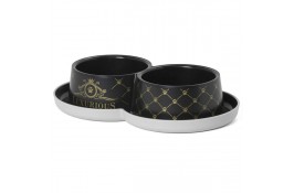 Moderna Double Trendy Dinner Luxurious двойная миска для котов (чорная) 2х350 мл