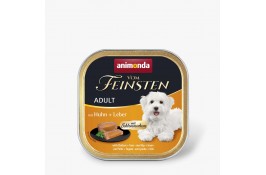 Animonda Vom Feinsten Adult with Chicken + liver вологий корм з куркою і печінкою для собак 150 г