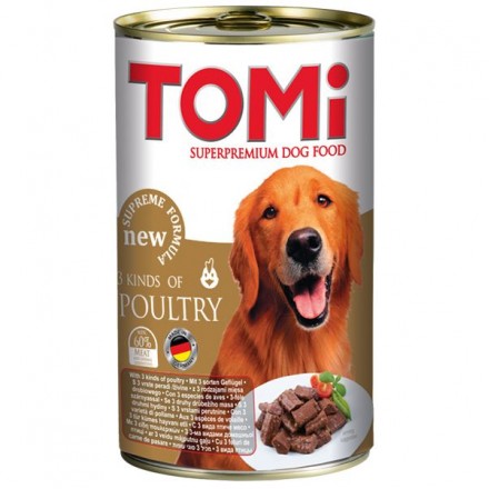 TOMI 3 KINDS OF POULTRY влажный корм для собак с тремя видами птицы в соусе 1,2 кг