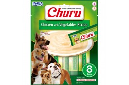 INABA Churu лакомство для собак сливочный мусс с курицей и овощами 20 г (8шт/уп)