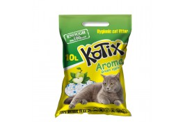 Kotix Green Apple силикагелевый наполнитель для котов с ароматом зеленого яблока 10 л