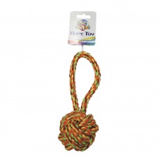Croci игрушка для собак "Канатный узловой мяч с ручкой" 23 см