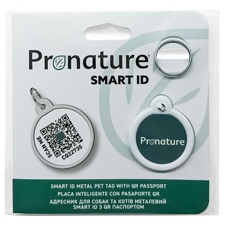 Pronature Smart ID адресник з QR-паспортом для собак і котів 25 мм