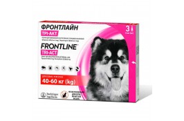 Frontline Tri-Act краплі від бліх, кліщів та комарів для собак від 40 до 60 кг (3 піпетки по 6 мл)