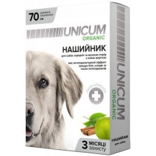 Unicum ORGANIC нашийник від бліх та кліщів для собак 70см.