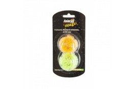 AnimAll CrazZzy 9970 іграшка колючі м'ячики для котів (помаранчево-зелені) 50 мм