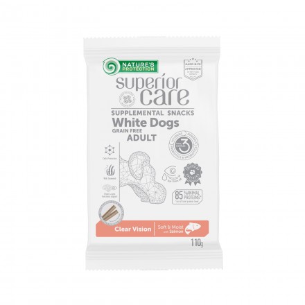 Nature's Protection Superior Care White Dogs Clear Vision лакомство для собак с белым окрасом 110 г*6шт.