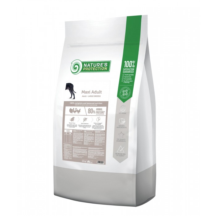 Nature's Protection Maxi Adult Large Breeds для собак великих порід з птицею 18 кг