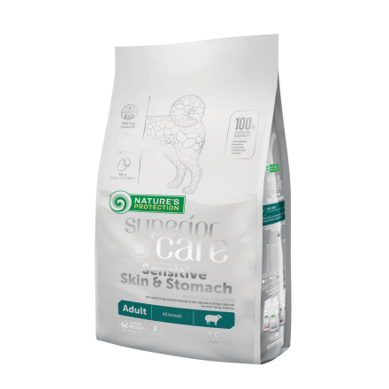 Nature's Protection Superior Care Sensitive Skin & Stomach Lamb Adult All Breeds сухий корм для собак 1,5кг