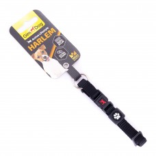 GimDog Harlem ошейник из нейлона для собак крупных и гигантских пород (черный) L-XL