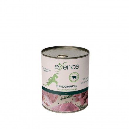 Essence Паштет з яловичиною для дорослих собак 800 г