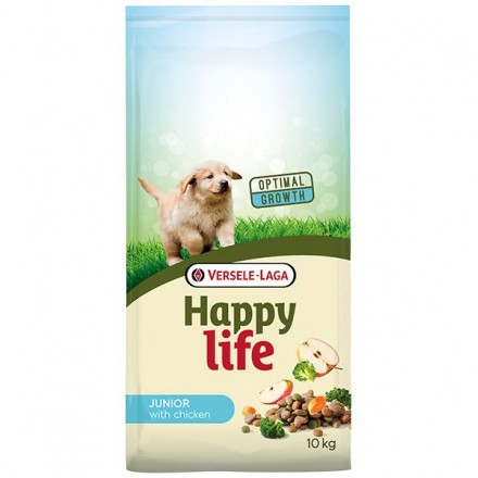 Happy Life Junior with Chicken сухой корм для щенков с курицей 10кг