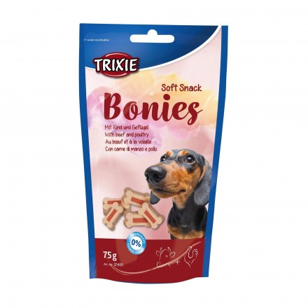 Trixie Bonies лакомство для собак с говядиной и индейкой 75гр