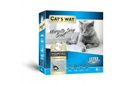 CAT'S WAY бентонитовый наполнитель для кошек с активированным углем 6 л