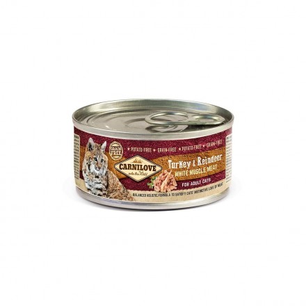 Carnilove Cat с индейкой и северным оленем для кошек 100g