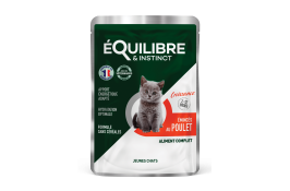 Equilibre & Instinct влажный корм для котят рагу в соусе с курицей 85г*12 шт