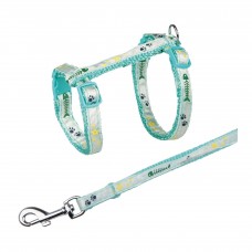 Trixie шлея с поводком для котят с рыбками (цвета в ассортименте)