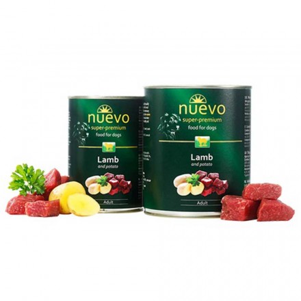 NUEVO DOG ADULT Lamb & Potato влажный корм с ягненком и картофелем 400 г