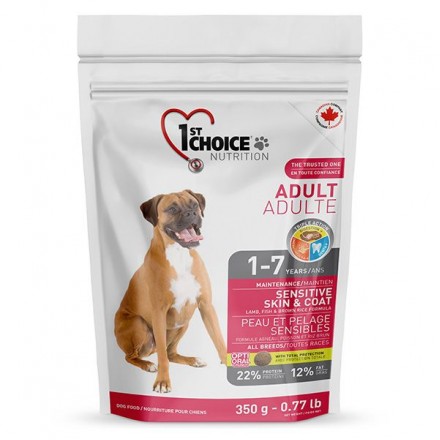 1st Choice Adult Sensitive Lamb & Fish сухий корм для собак з ягням та рибою 0,35 кг