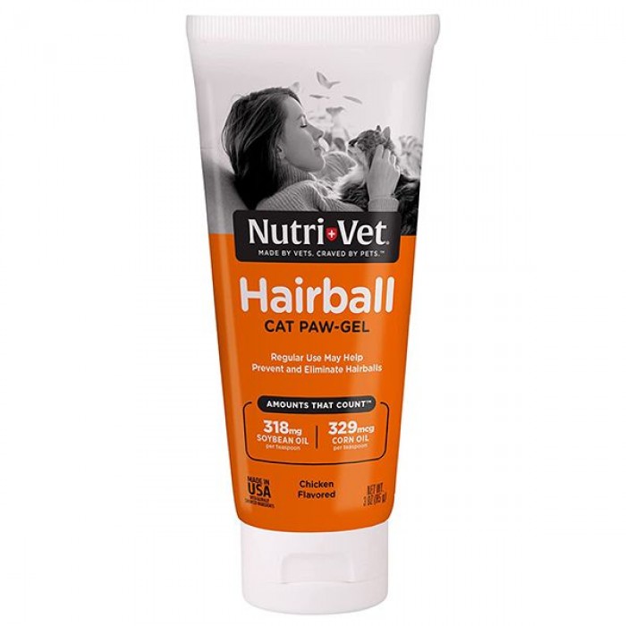 Nutri-Vet Hairball Chicken гель с курицей для выведения шерсти у кошек 89 мл