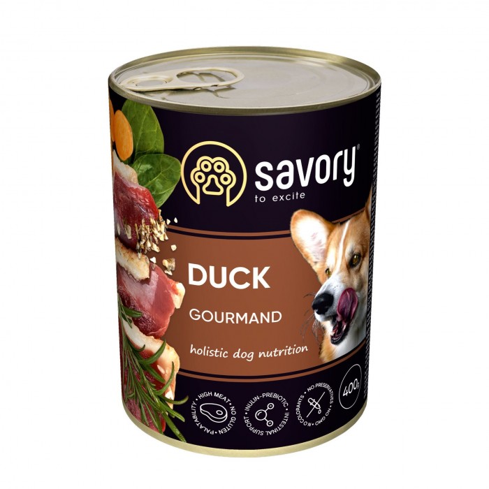 Savory Dog Gourmand качка 400g