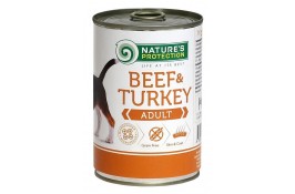 Nature's Protection Adult Beef & Turkey влажный корм для собак с говядиной и индейкой 400 г*6шт.