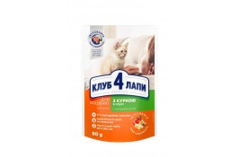 Club 4 Paws Premium влажный корм для котят с курицей в соусе 80г*24шт