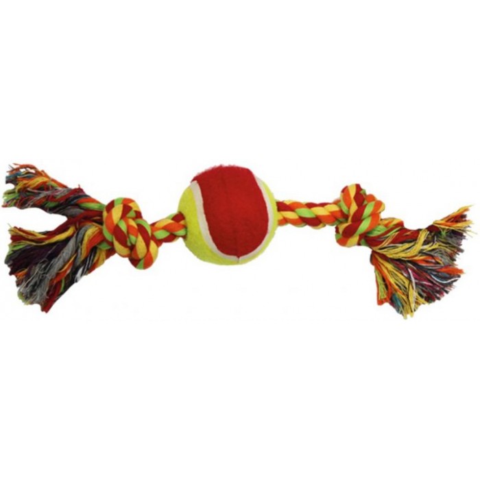 Croci игрушка для собак "Канат с теннисным мячом" 30,5х6 см