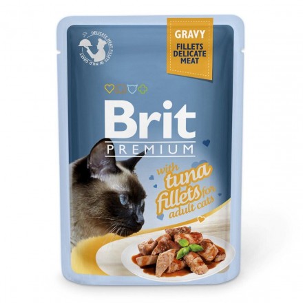 Brit Premium Cat pouch філе тунця в соусі 85г*24шт