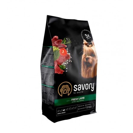 Savory Small Breeds rich in Fresh Lamb для собак малых пород 1 kg