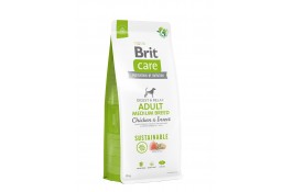 Brit Care Dog Sustainable Adult Adult Medium Breed корм для собак средних пород  с курицей и насекомыми 12 кг