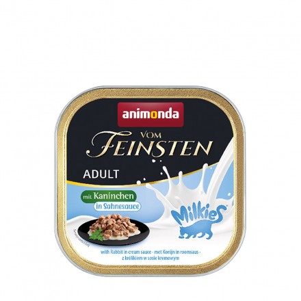 Animonda Vom Feinsten Adult with rabbit in cream sauce вологий корм з кроликом в вершковому соусі для котів 100 г