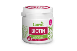 Canvit Biotin вітамінний комплекс для шкіри і шерсті собак малих і середніх порід 100 табл.