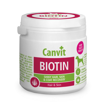 Canvit Biotin витаминный комплекс для кожи и шерсти собак малых и средних пород 100 табл.