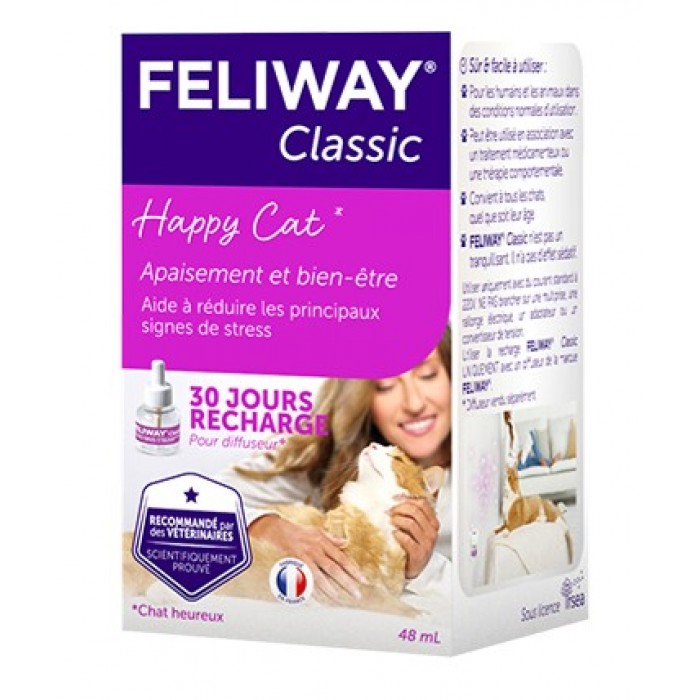 Ceva Feliway Classic успокаивающее средство для кошек во время стресса (сменный блок) 48 мл