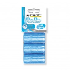 Croci Dog Bag пакеты с ручками для уборки за собаками (голубые) 3 рулона х 20 шт.