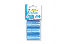 Croci Dog Bag пакеты с ручками для уборки за собаками (голубые) 3 рулона х 20 шт.