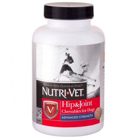 Nutri-Vet Hip & Joint Regular комплекс для восстановления, для суставов и связок у собак 90 табл.