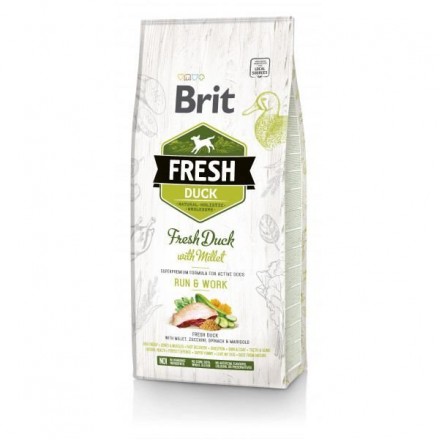 Brit Fresh Duck with Millet Active Run & Work с уткой и пшеном 2,5 kg