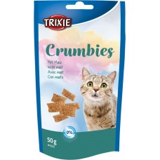 Trixie Crumbies with Malt лакомство для выведения шерсти у кошек 50гр