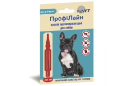 ProVet ПрофиЛайн противопаразитарные капли для собак от 4 до 10кг от блох и клещей (1 пипетка 1,0мл)