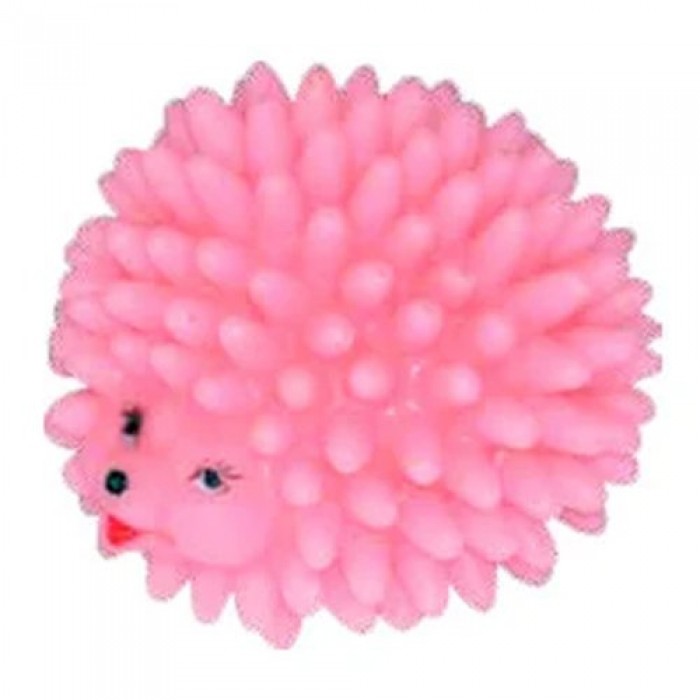 Croci игрушка для собак "Ёжик" с пищалкой (розовый) 7,5 см